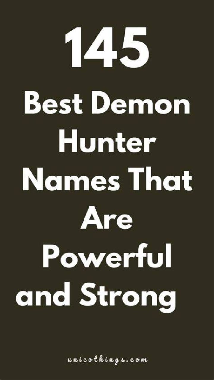 145 Demon Hunter Names That Are Powerful and Strong