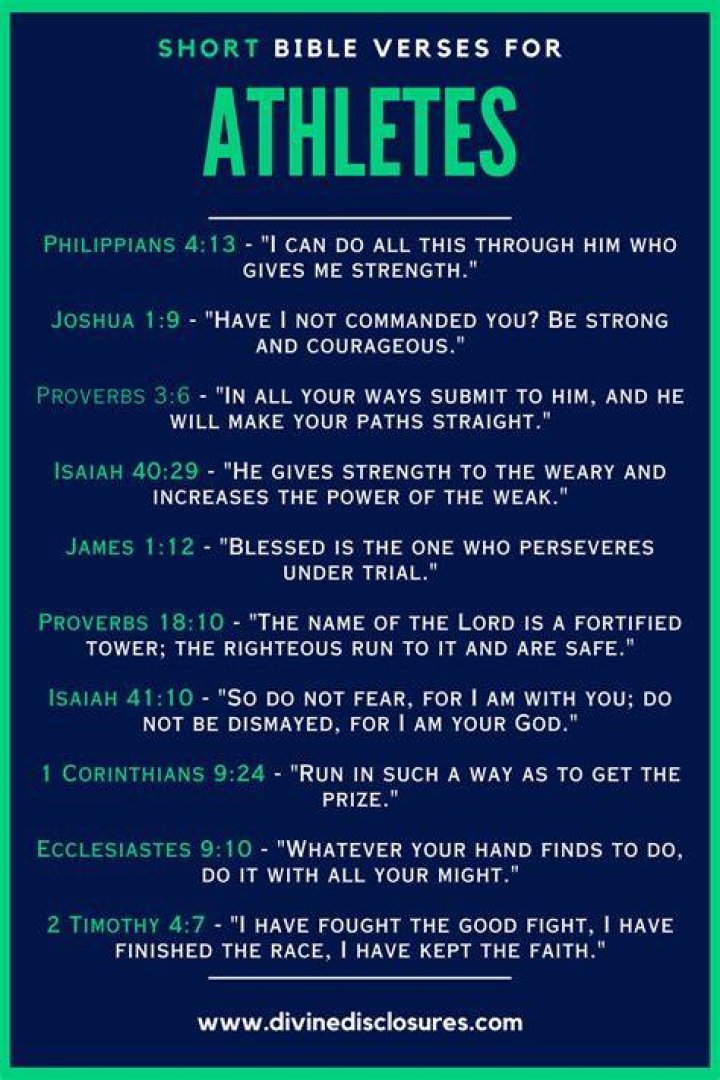 22 Bible Verses about Athletes for Faith and Fitness &mdash; Bible Lyfe
