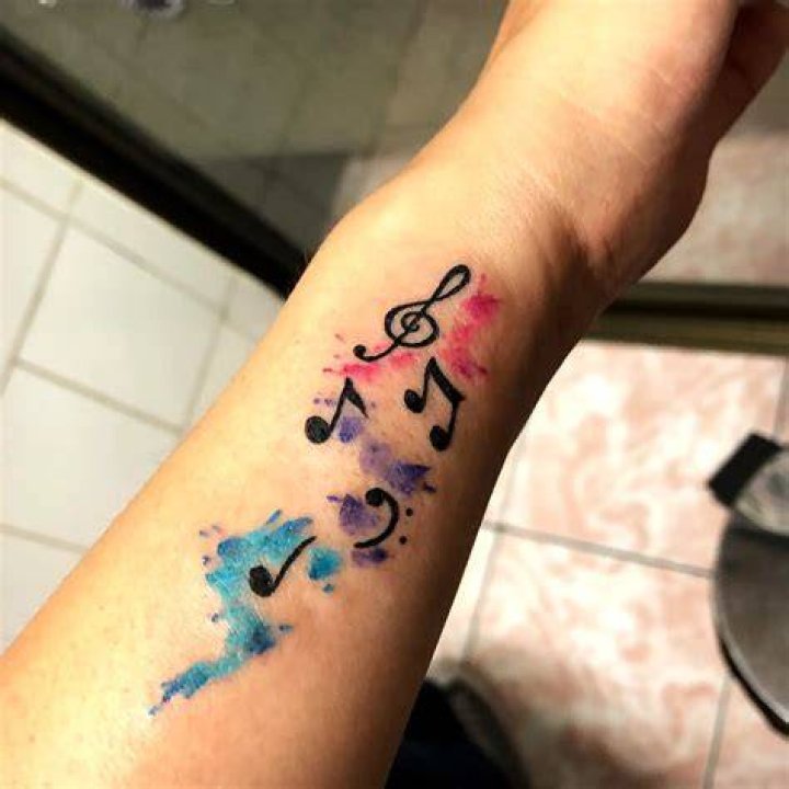 24+ Music Note Tattoo Designs, Ideas Design Trends Premium PSD, Vector Downloads