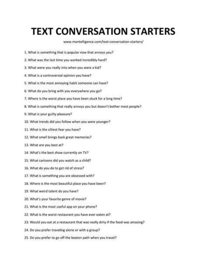 a text conversation is shown with question marks in the bottom left corner and an image of a