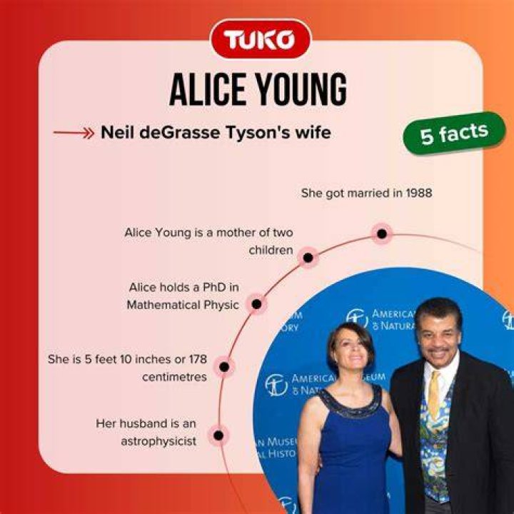Alice Young quick facts about Neil deGrasse Tyson's wife Tuko.co.ke