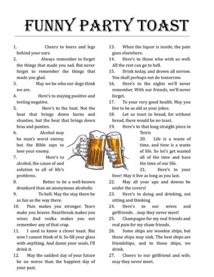 Best Funny Drinking Toasts Party quotes funny, Drinking with friends quotes, Drinking quotes