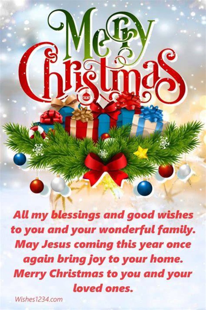 Christmas Greeting Quotes For Family And Friends " Share the Blessings