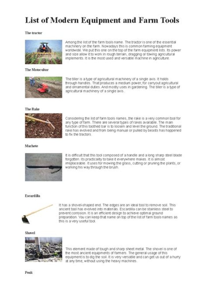 Common Farm Tools And Equipment Names, Pictures, And Uses » Green Lifo