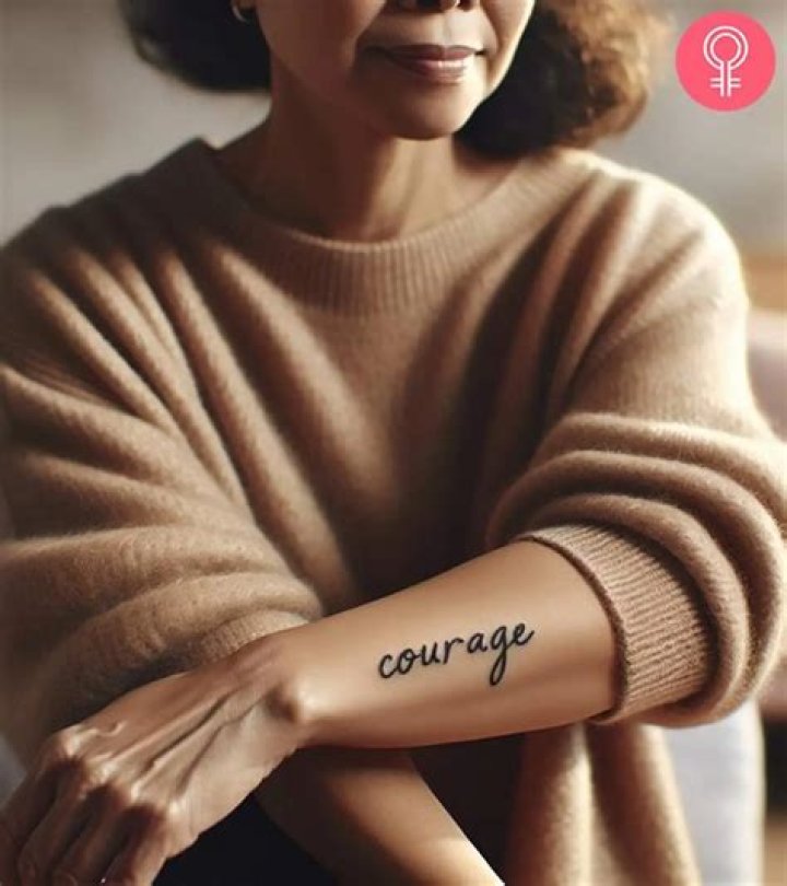 Courage Tattoo courage for emotional and mental strength tattoo my Strength tattoo, Courage