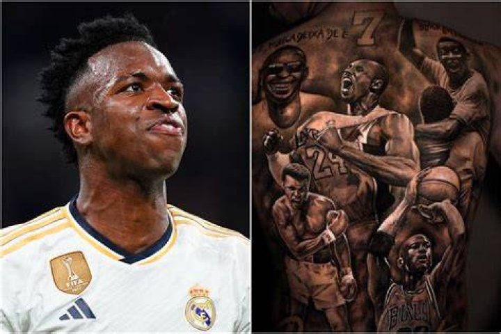 El tatuaje de Vinicius Jr. impresiona por su tamaño y también por lo que significa