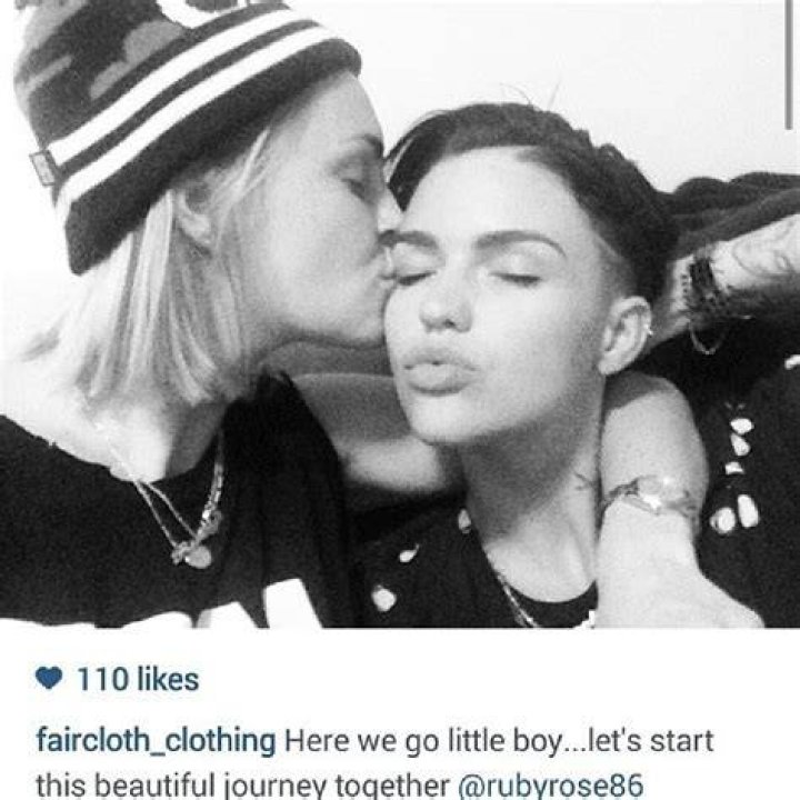 Engaged Ruby Rose and Phoebe Dahl are planning on carrying each other's