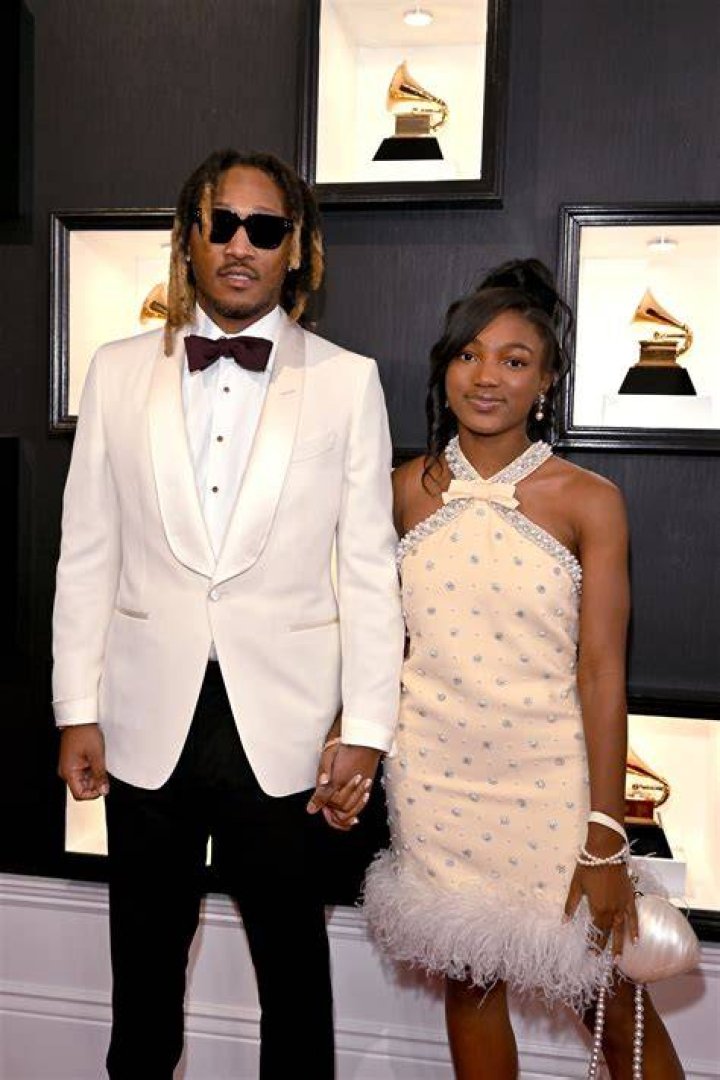 Future and His Daughter, Londyn Wilburn, at the 2023 Grammy Awards Celebrity Families at the