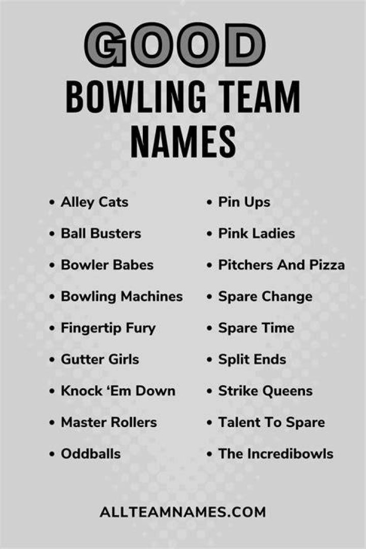 Get Creative With Witty Bowling League Names