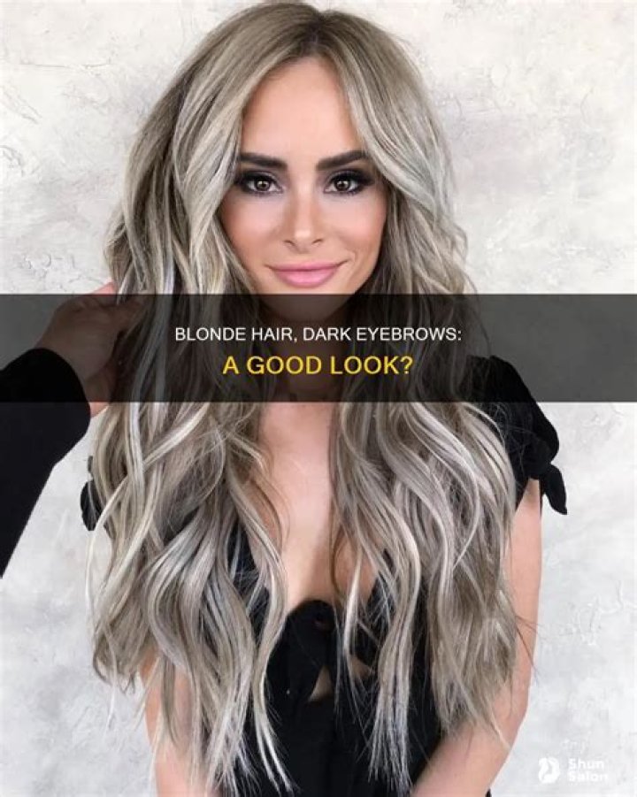 Going Blonde With Dark Eyebrows