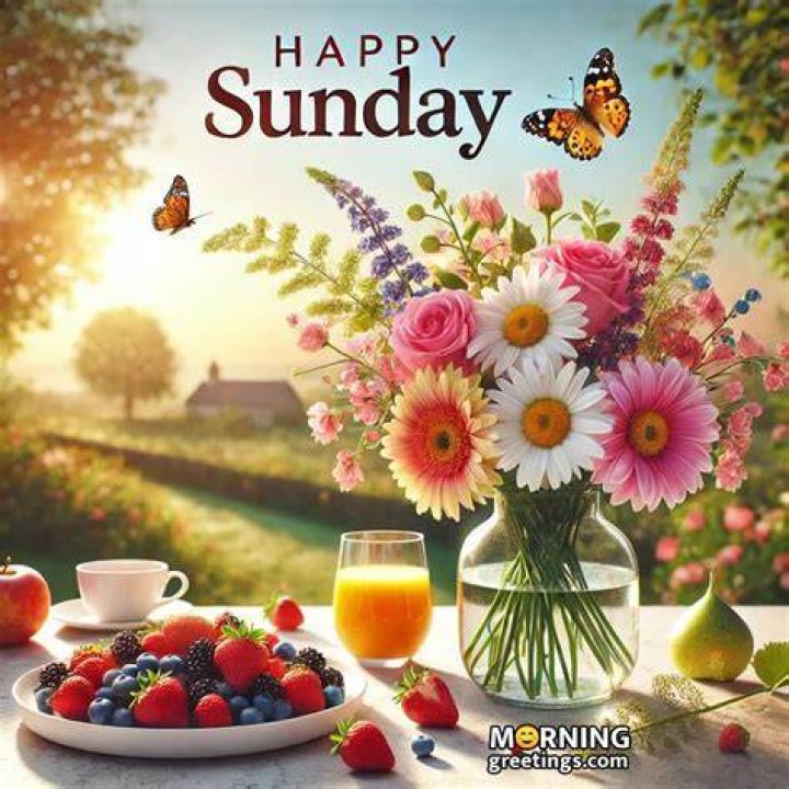 Good Morning Happy Sunday Image Wishes Quotes