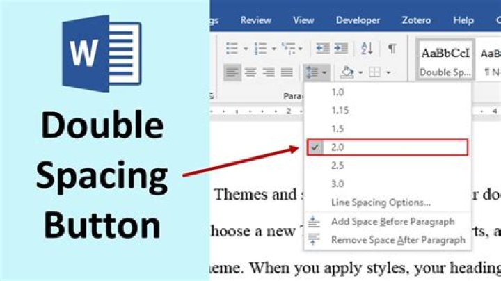 How to Apply Double Spacing in Microsoft Word for Office 365