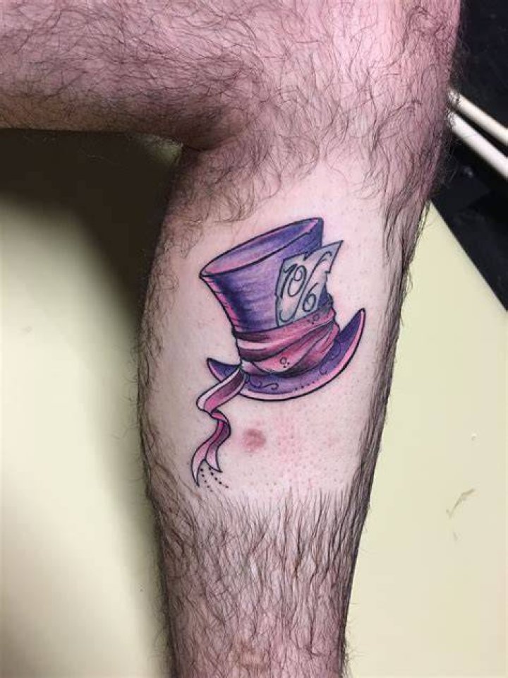 Mad hatter tattoo by Rio Vandivier Daytona Beach Fl Alice in wonderland mad hatter color tattoo