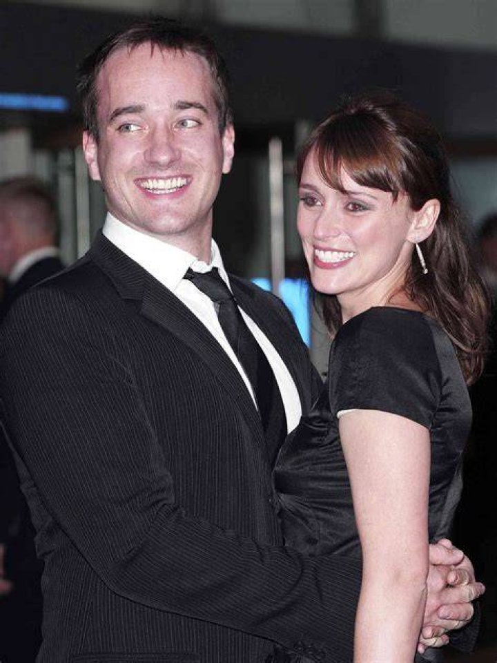 Matthew Macfadyen with his actress wife Keeley Hawes, their daughter