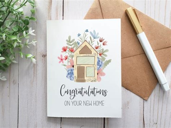 New home card congrats on new home congratulations card Etsy