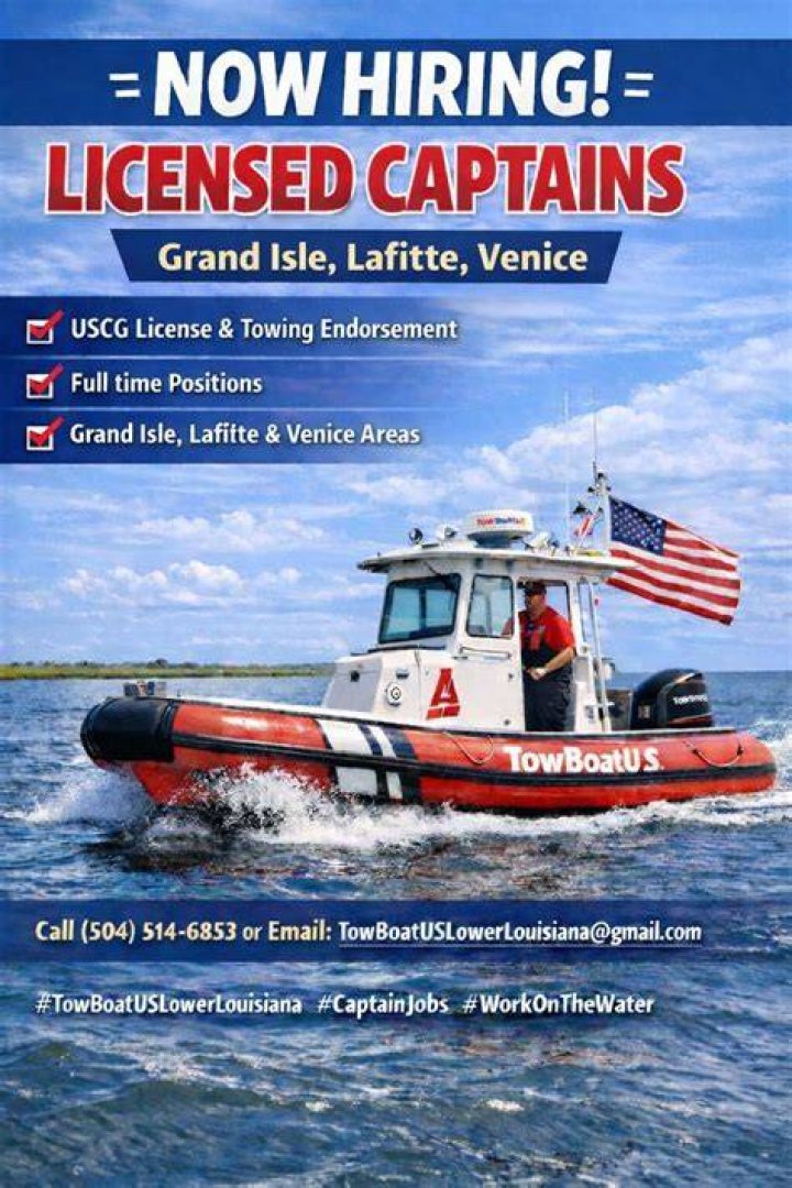 Now Hiring Captains for our Towboats and Barges Marquette