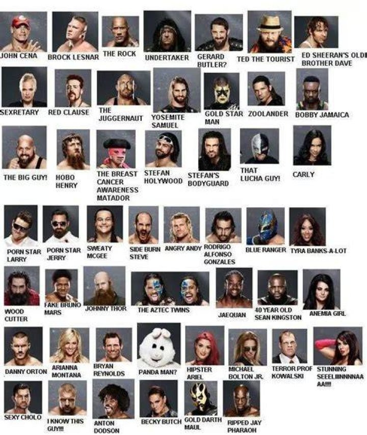 Wwe Stars Names